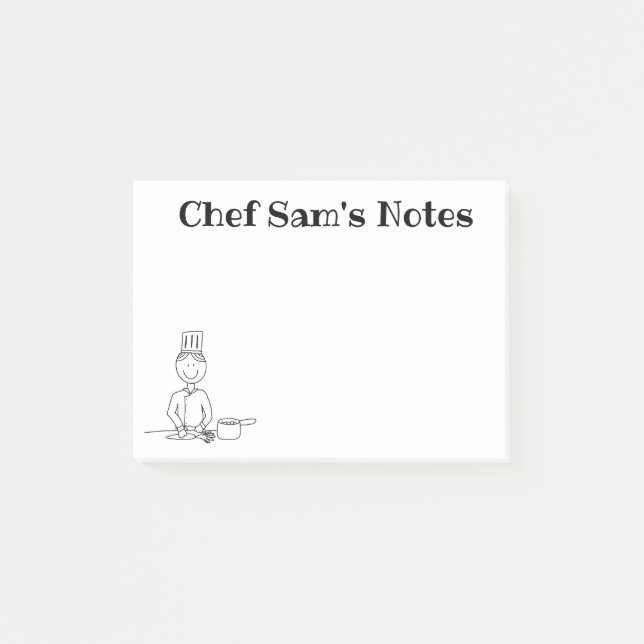 Bloco De Notas "Chef" Personalizado  (Frente)