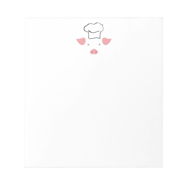 Bloco De Notas Chef Porco (Frente)