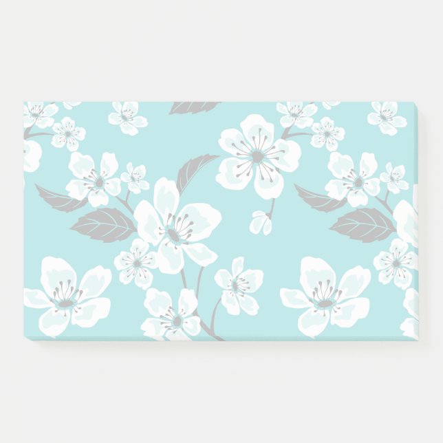 BLOCO DE NOTAS CHERRY BLOSSOM - SAKURA (TEAL) (Frente)