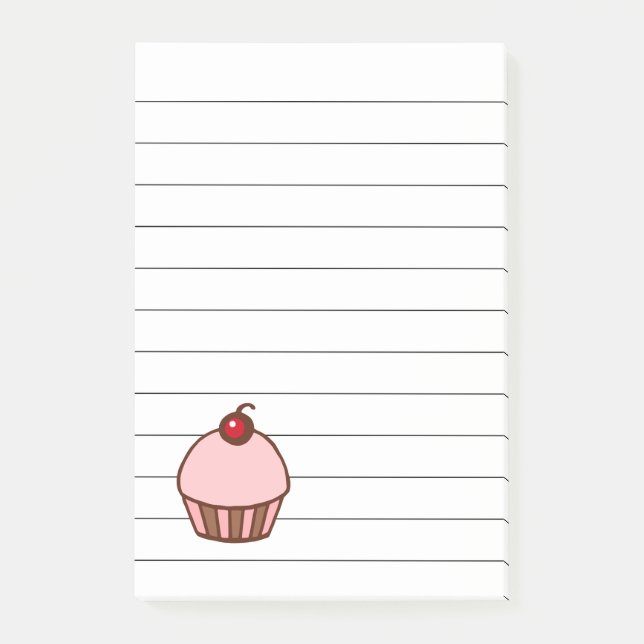 Bloco De Notas Cherry Cupcake Kitchen Posta Notas (Frente)