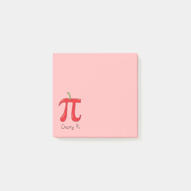 Bloco De Notas Cherry Pi Cute Math Pi Day Notes (Frente)