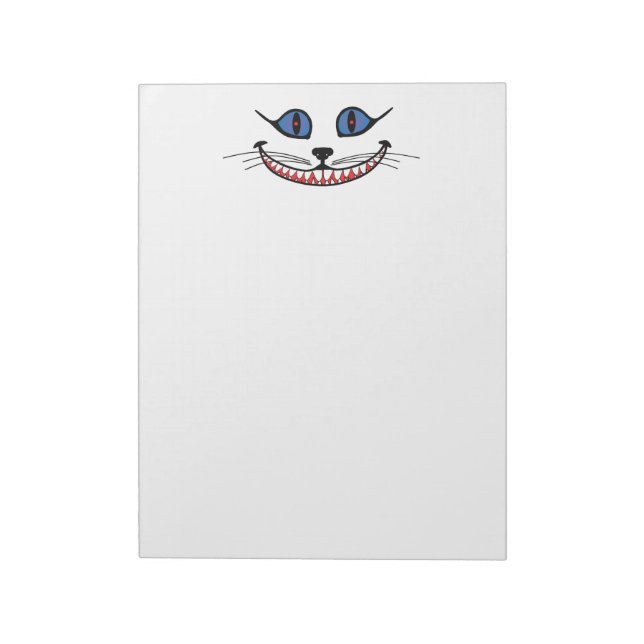 Bloco De Notas Cheshire Cat Smile  (Invertido)