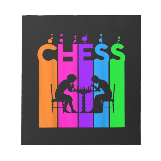 Bloco De Notas Chess Bubble Hobby E O Esporte Dão Ideia (Frente)