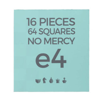 Bloco De Notas Chess Note Pad: Sem Compaixão