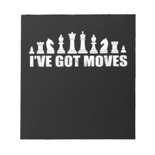 Bloco De Notas Chess Set Peças I ve got Movs Fans Lover Legal