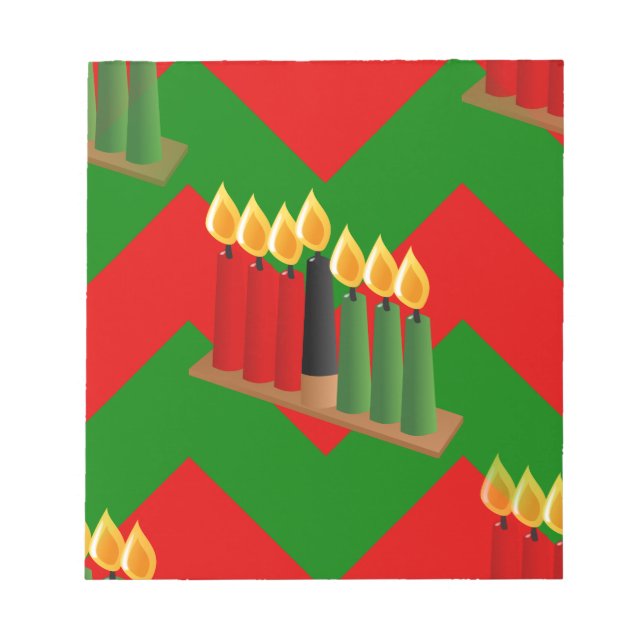 Bloco De Notas chevron kwanzaa (Frente)