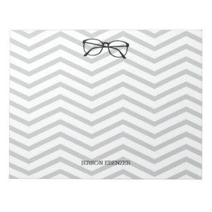 Bloco De Notas Chevron personalizado Geekery Nerdy