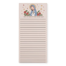 Bloco de Notas Chibi Virgem Maria Abençoada