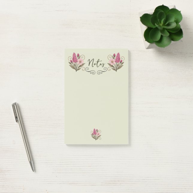 Bloco De Notas Chic Floral Post-it Notes for everyday use (Escritótio)