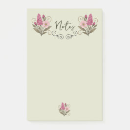 Bloco De Notas Chic Floral Post-it Notes for everyday use