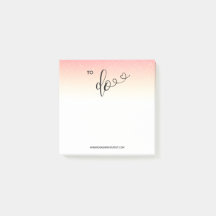 *~* Chic Girly Ombre Glitter TO DO Sticky