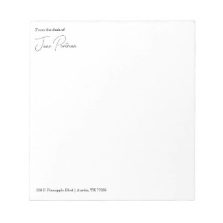 Bloco De Notas Chic Minimalista | Da Minha Mesa