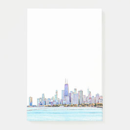 Bloco De Notas Chicago Skyline