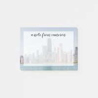 Chicago Skyline Com O Lago Michigan