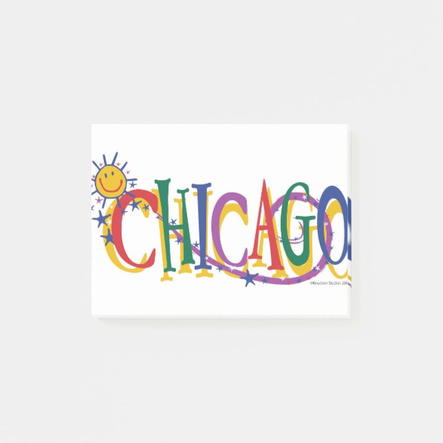 Bloco De Notas Chicago Sun e Stars (Frente)