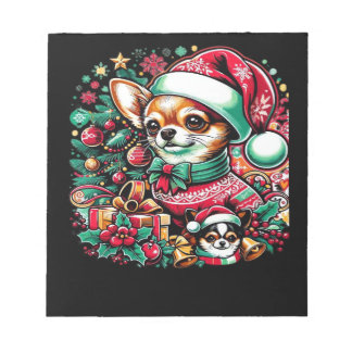 Bloco De Notas Chihuahua Christmas Cheer! Classic T-Shirt
