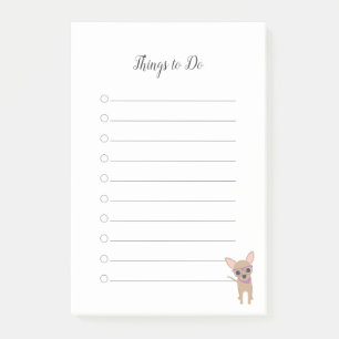 Bloco De Notas Chihuahua Coisas a Fazer