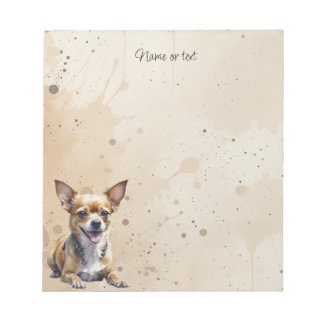 Bloco De Notas Chihuahua Personalizado Animal de Estimação Cachor