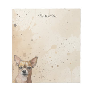 Bloco De Notas Chihuahua Personalizado Animal de Estimação Cachor