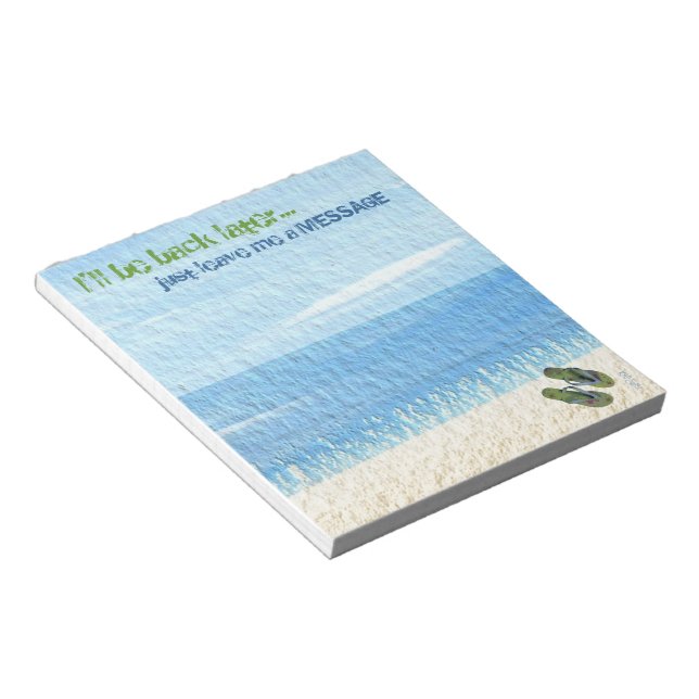 Bloco De Notas Chinelos (Inclinado)