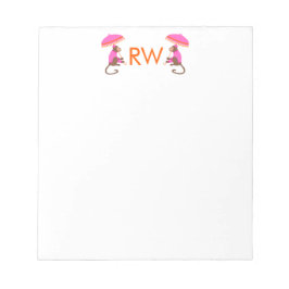 Bloco De Notas Chinoiserie Monkey Note Pad