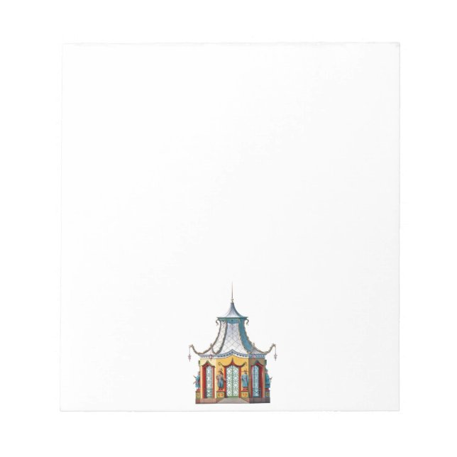 Bloco De Notas Chinoiserie Pagoda Notepad (Frente)