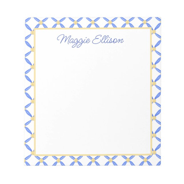 Bloco De Notas Chinoiserie Watercolor Chic (Frente)