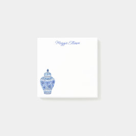 Bloco De Notas Chinoiserie Watercolor Ginger Jar