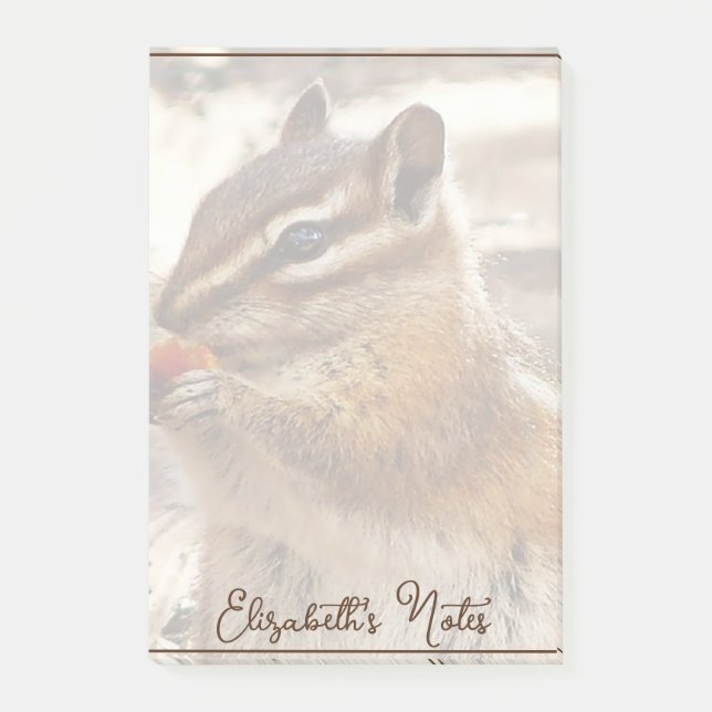 Bloco De Notas Chipmunk personalizado (Frente)