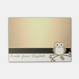 Bloco De Notas Chique Elegante Feminino com Estilo, Falso Ouro,
