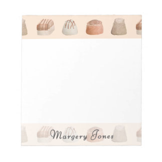 Bloco De Notas Chocolates Aquarela Personalizado