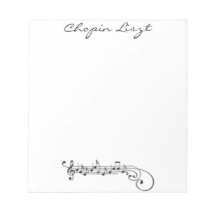 Bloco De Notas Chopin Liszt