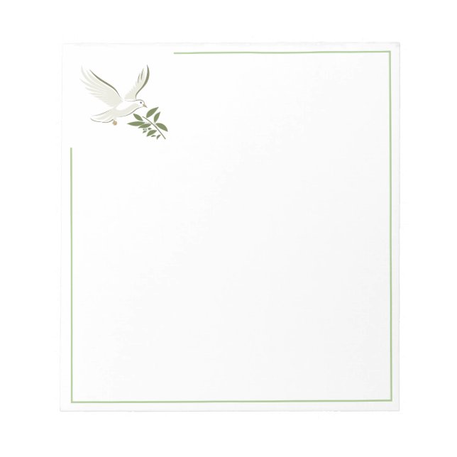 Bloco De Notas Christian Dove Notepad (Frente)