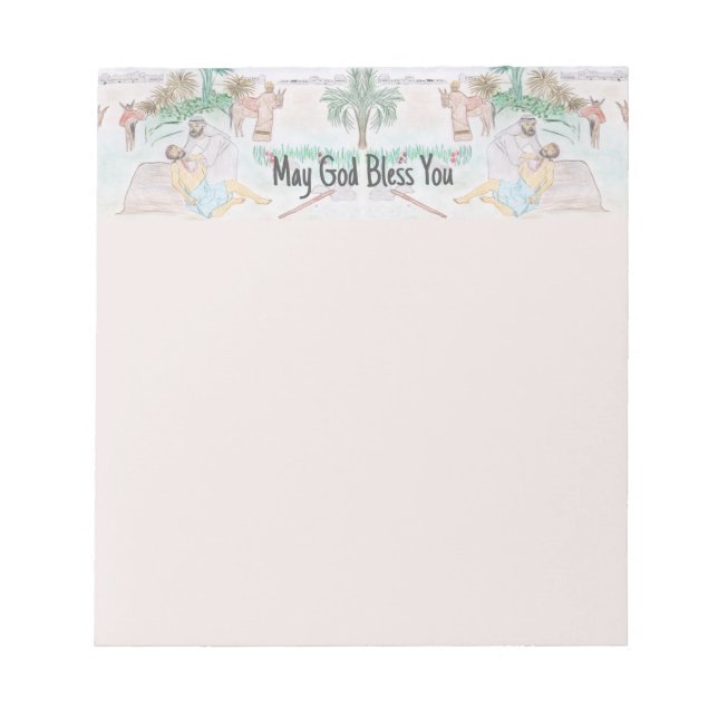 Bloco De Notas Christian Trabalho de arte O bom samaritano (Frente)