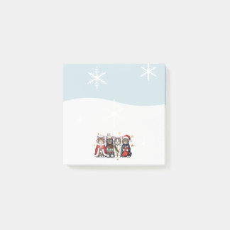 Bloco De Notas Christmas Cats Cute Post It Notes