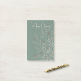 Bloco De Notas Christmas holidays abstract floral design