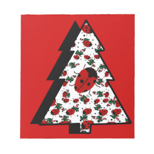 BLOCO DE NOTAS CHRISTMAS LADYBUGS