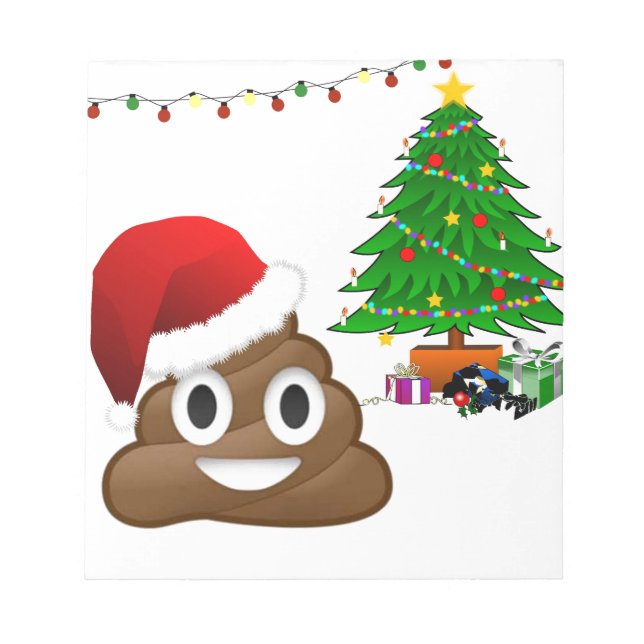 Bloco De Notas christmas poo emoji (Frente)