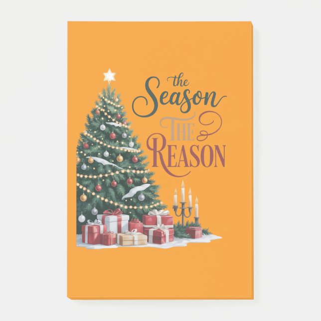 Bloco De Notas Christmas Tree The Season The Reason (Frente)