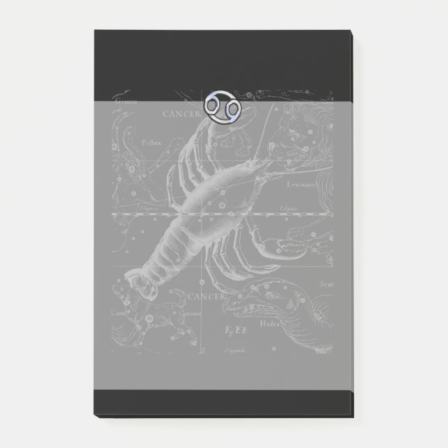 Bloco De Notas Chrome como Cancer Sinal em Hevelius Engraando (Frente)