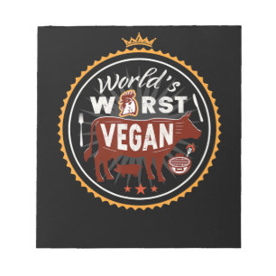 Bloco De Notas Churrasco De Carne Vegan Pior Do Mundo Vovês