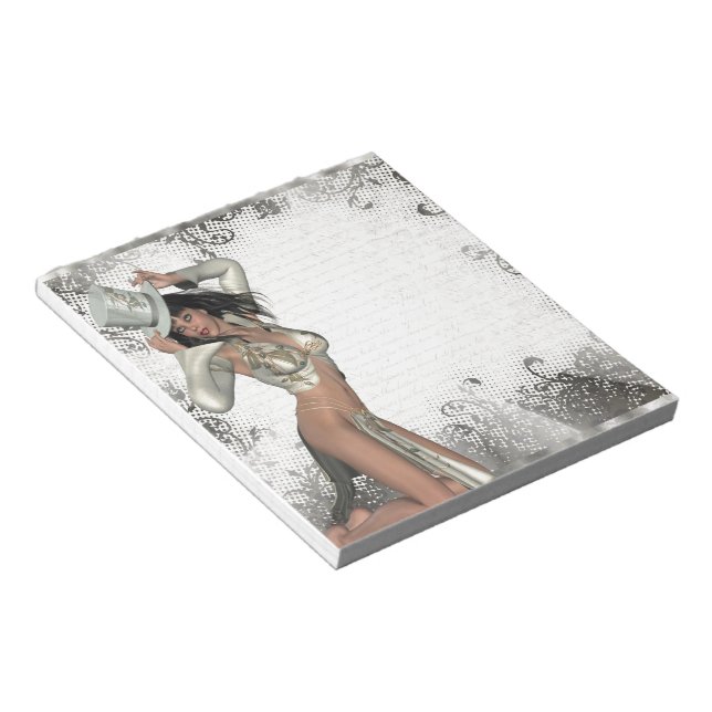 Bloco De Notas Chuva de prata (Inclinado)