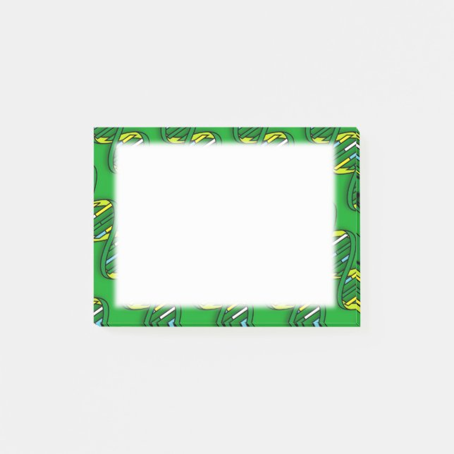 Bloco De Notas Ciência Médica DNA Verde (Frente)