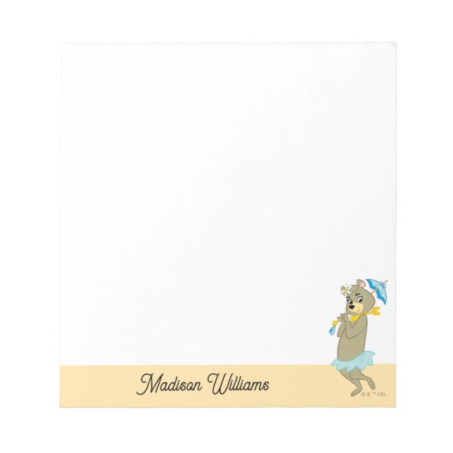 Bloco De Notas Cindy Bear Segurando Parasol (Frente)