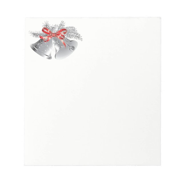 Bloco De Notas Cintos de Prata-Notepad de Natal (Frente)
