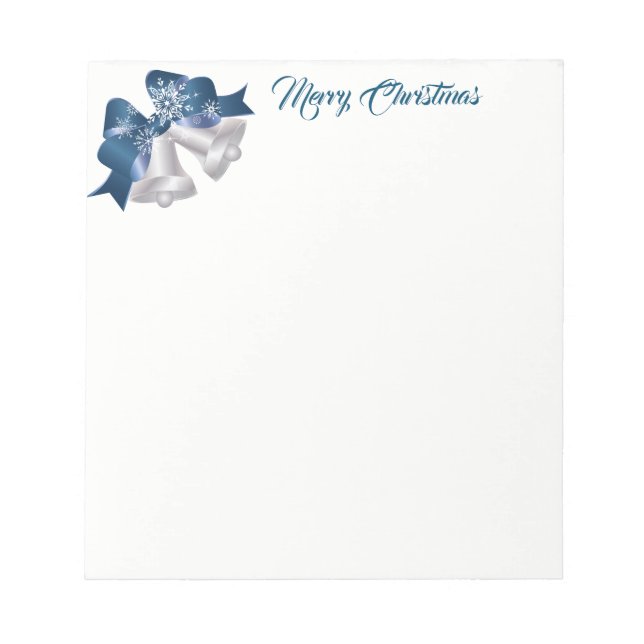 Bloco De Notas Cintos de Prata-Notepad de Natal (Frente)