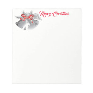Bloco De Notas Cintos de Prata-Notepad de Natal