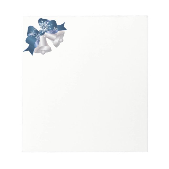 Bloco De Notas Cintos de Prata-Notepad de Natal (Frente)