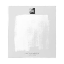 Cinza Artista Monograma Formal Nome Elegante Único