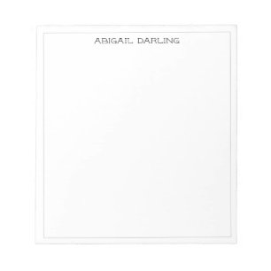 Bloco De Notas Cinza Borda Fina Simples Moderna Profissional